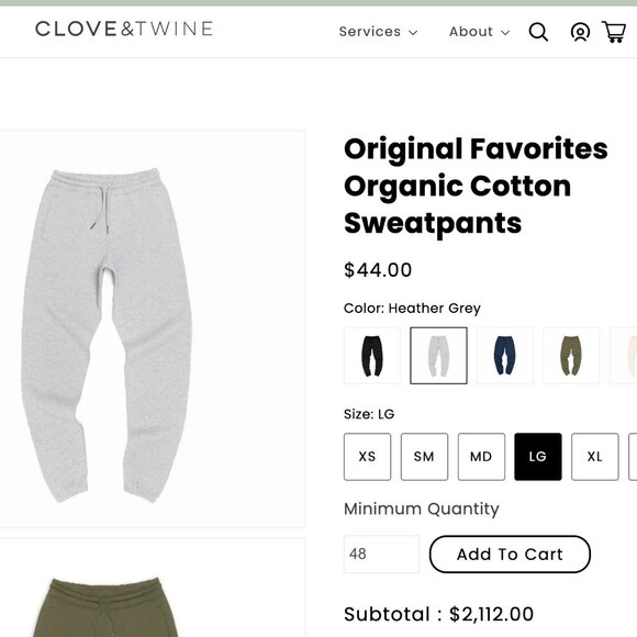 Luxe Organic Cotton Sweatpants - Picture 15 of 15